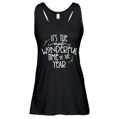Its The Most Wonderful Time Of The Year Christmas Ladies Essential Flowy Tank