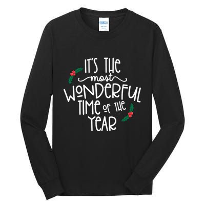 Its The Most Wonderful Time Of The Year Christmas Tall Long Sleeve T-Shirt