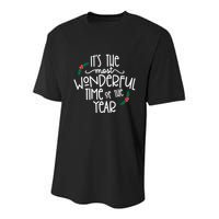 Its The Most Wonderful Time Of The Year Christmas Youth Performance Sprint T-Shirt