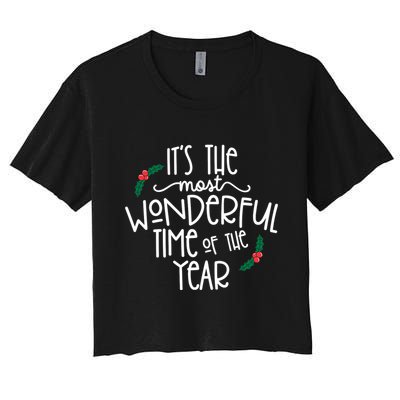 Its The Most Wonderful Time Of The Year Christmas Crop Top