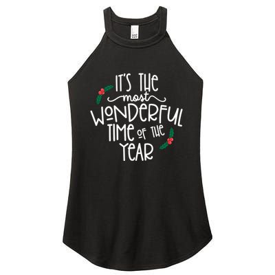 Its The Most Wonderful Time Of The Year Christmas Women's Perfect Tri Rocker Tank