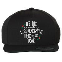 Its The Most Wonderful Time Of The Year Christmas Wool Snapback Cap