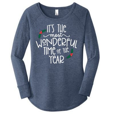 Its The Most Wonderful Time Of The Year Christmas Women's Perfect Tri Tunic Long Sleeve Shirt