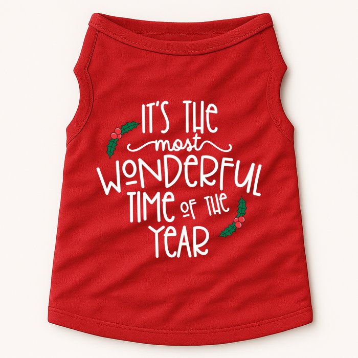 Its The Most Wonderful Time Of The Year Christmas Doggie Tank