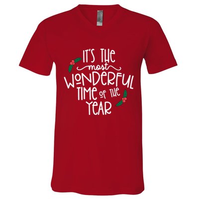 Its The Most Wonderful Time Of The Year Christmas V-Neck T-Shirt