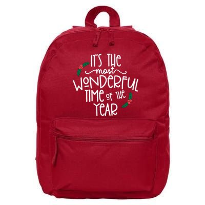 Its The Most Wonderful Time Of The Year Christmas 16 in Basic Backpack