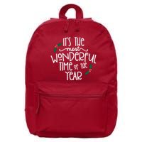 Its The Most Wonderful Time Of The Year Christmas 16 in Basic Backpack
