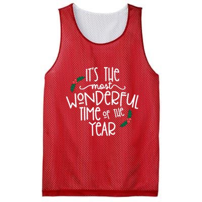 Its The Most Wonderful Time Of The Year Christmas Mesh Reversible Basketball Jersey Tank