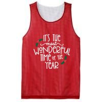 Its The Most Wonderful Time Of The Year Christmas Mesh Reversible Basketball Jersey Tank