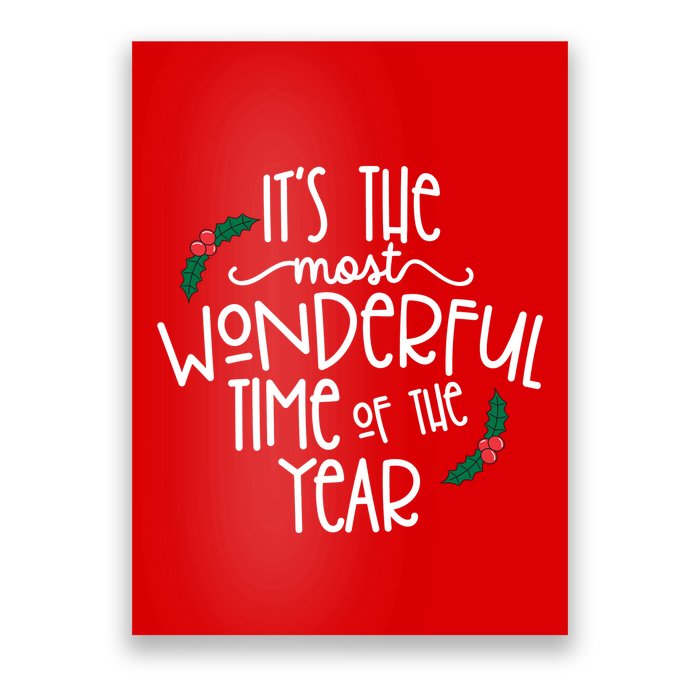 Its The Most Wonderful Time Of The Year Christmas Poster
