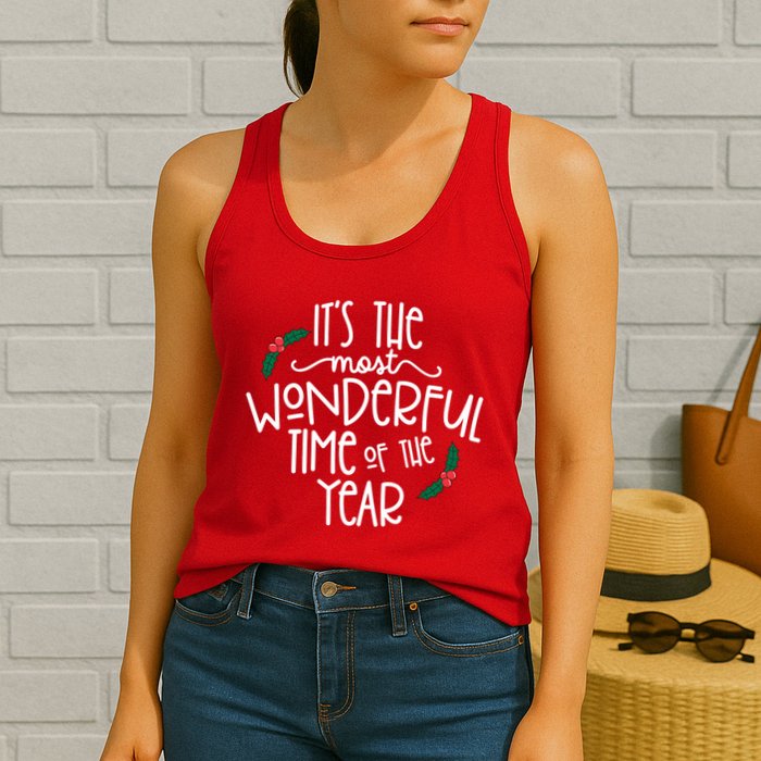 Its The Most Wonderful Time Of The Year Christmas Womens Tank Top