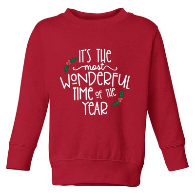 Its The Most Wonderful Time Of The Year Christmas Toddler Sweatshirt