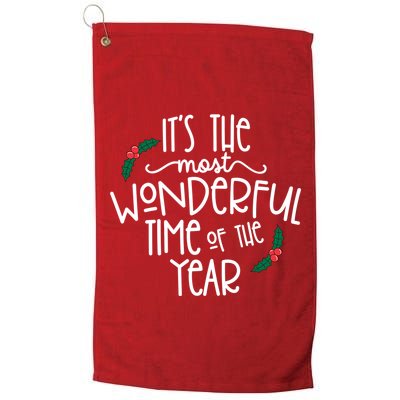 Its The Most Wonderful Time Of The Year Christmas Golf Towel