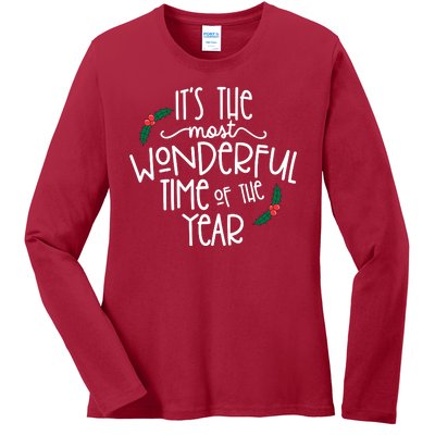 Its The Most Wonderful Time Of The Year Christmas Ladies Long Sleeve Shirt