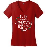 Its The Most Wonderful Time Of The Year Christmas Women's V-Neck T-Shirt