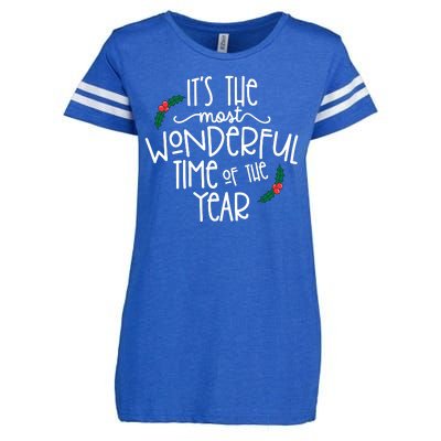 Its The Most Wonderful Time Of The Year Christmas Enza Ladies Jersey Football T-Shirt