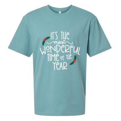 Its The Most Wonderful Time Of The Year Christmas Sueded Cloud Jersey T-Shirt
