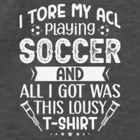 I Tore My Acl Playing Soccer Funny Acl Knee Surgery Recovery Vector Backpack