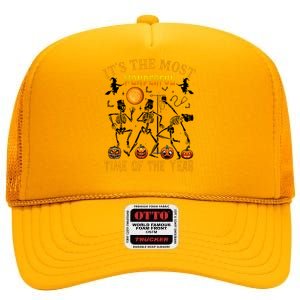 Its The Most Wonderful Time Of The Year Halloween Nurse Er Gift High Crown Mesh Back Trucker Hat