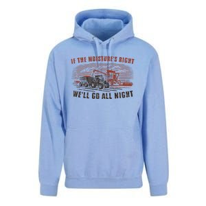 If The MoistureS Right WeLl Go All Night Premium Unisex Surf Hoodie