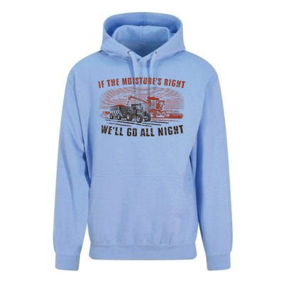 If The MoistureS Right WeLl Go All Night Premium Unisex Surf Hoodie