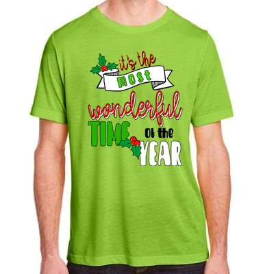 Its The Most Wonderful Time Of The Year Christmas Festive Adult ChromaSoft Performance T-Shirt