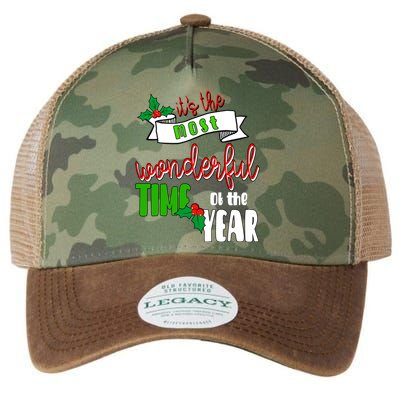 Its The Most Wonderful Time Of The Year Christmas Festive Legacy Tie Dye Trucker Hat