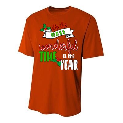 Its The Most Wonderful Time Of The Year Christmas Festive Performance Sprint T-Shirt