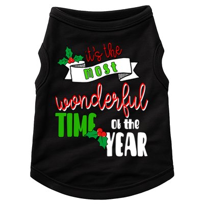 Its The Most Wonderful Time Of The Year Christmas Festive Doggie Tank