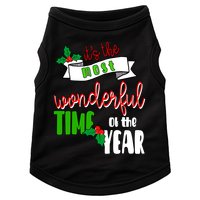 Its The Most Wonderful Time Of The Year Christmas Festive Doggie Tank