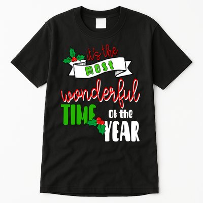 Its The Most Wonderful Time Of The Year Christmas Festive Tall T-Shirt