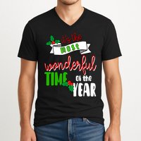 Its The Most Wonderful Time Of The Year Christmas Festive V-Neck T-Shirt