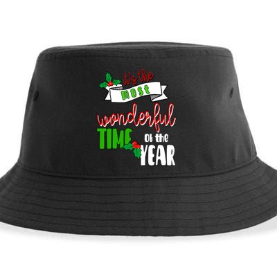 Its The Most Wonderful Time Of The Year Christmas Festive Sustainable Bucket Hat
