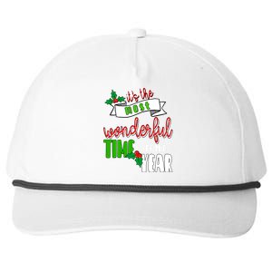 Its The Most Wonderful Time Of The Year Christmas Festive Snapback Five-Panel Rope Hat