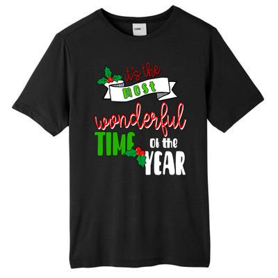 Its The Most Wonderful Time Of The Year Christmas Festive Tall Fusion ChromaSoft Performance T-Shirt