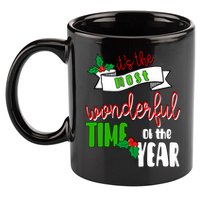 Its The Most Wonderful Time Of The Year Christmas Festive 11oz C Handle Ceramic Mug