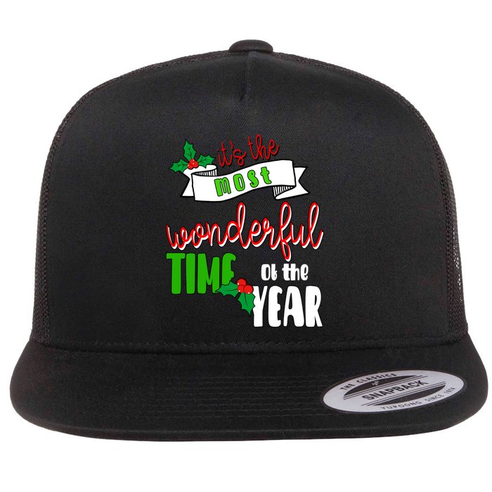 Its The Most Wonderful Time Of The Year Christmas Festive Flatbill Hat