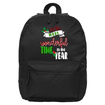 Its The Most Wonderful Time Of The Year Christmas Festive 16 in Basic Backpack