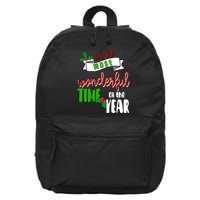 Its The Most Wonderful Time Of The Year Christmas Festive 16 in Basic Backpack