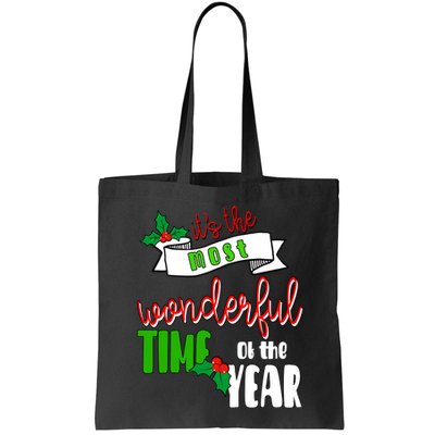 Its The Most Wonderful Time Of The Year Christmas Festive Bag