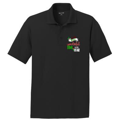 Its The Most Wonderful Time Of The Year Christmas Festive PosiCharge RacerMesh Polo