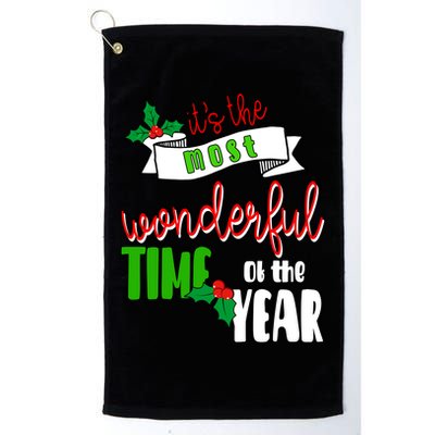 Its The Most Wonderful Time Of The Year Christmas Festive Golf Towel