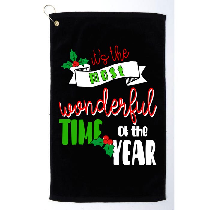 Its The Most Wonderful Time Of The Year Christmas Festive Golf Towel