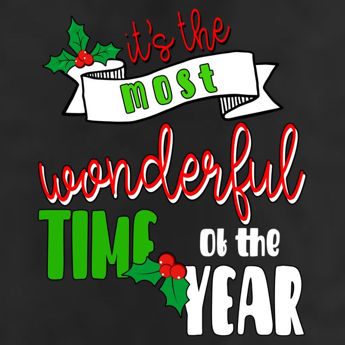 Its The Most Wonderful Time Of The Year Christmas Festive Golf Towel