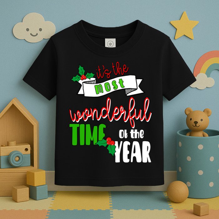 Its The Most Wonderful Time Of The Year Christmas Festive Toddler T-Shirt