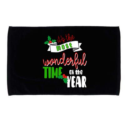 Its The Most Wonderful Time Of The Year Christmas Festive Microfiber Hand Towel