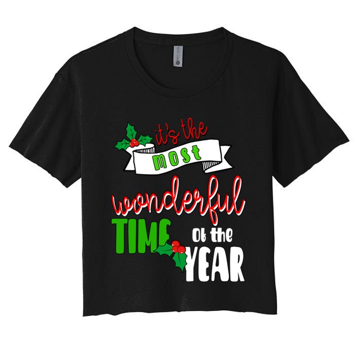 Its The Most Wonderful Time Of The Year Christmas Festive Crop Top