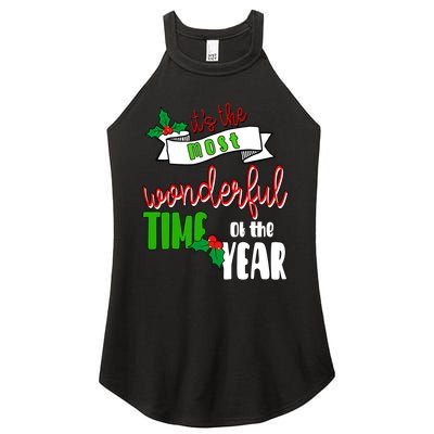 Its The Most Wonderful Time Of The Year Christmas Festive Women's Perfect Tri Rocker Tank