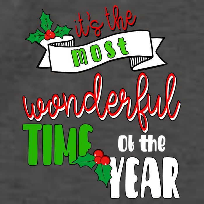 Its The Most Wonderful Time Of The Year Christmas Festive Vector Backpack