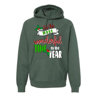 Its The Most Wonderful Time Of The Year Christmas Festive Premium Hoodie